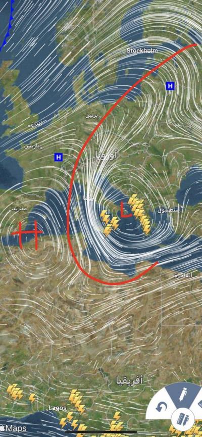 Approaching... The "Elias" Low is on its Way to Lebanon