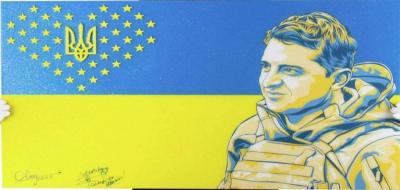 Auction of a Painting Signed by Zelenskyy for $100,000