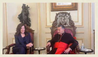 Meeting of Patriarch Raï and Dorothy Shea in Bkerke: Emphasis on Lebanon's Stability