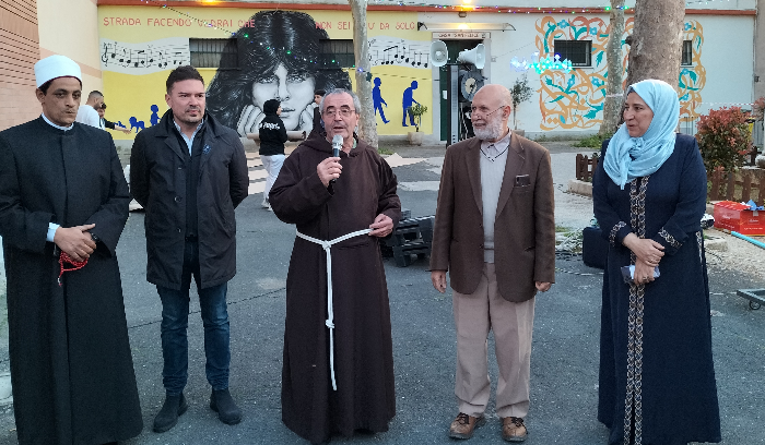 Iftar at the Courtyard of a Church in Rome