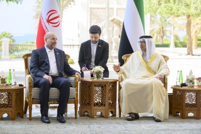 Sheikh Mansour bin Zayed Receives Iranian Shura Council President