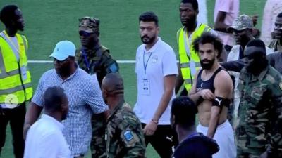 Title: Video - Fan Invasion for Salah During Egypt vs. Sierra Leone Match