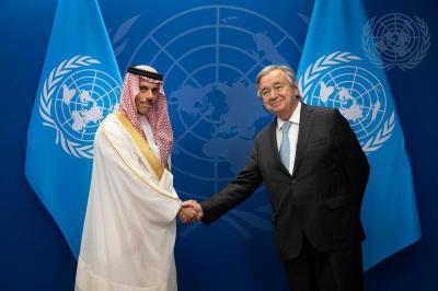 Ben Farhan and Guterres Discuss Efforts for a Ceasefire in Gaza