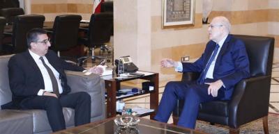 Mikati Discusses "Aman" Program Loan with Minister of Social Affairs