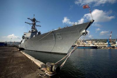 Two Warships Cross Taiwan Strait