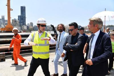 Visit of Fayad and Hamieh to the Logistics Base in the Port