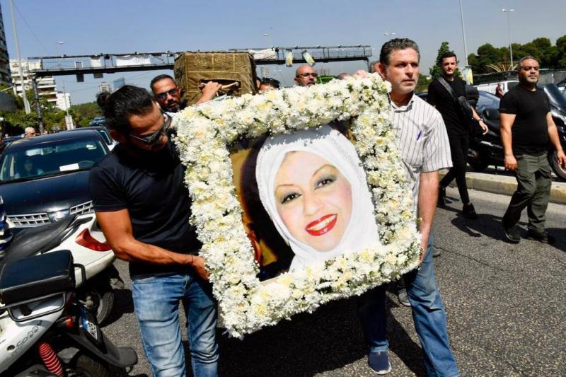 Funeral of Najah Salam to Her Final Resting Place - Photos