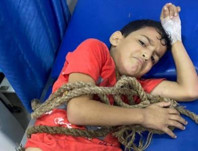 Title: Breathtaking Video: Boy Falls from Third Floor and Survives!