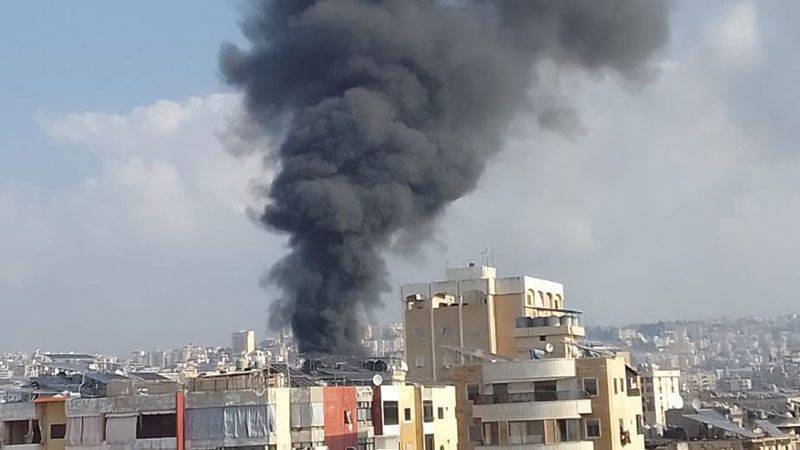 Video - Large Fire in Sidon