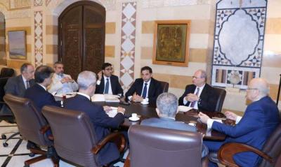 Mikati Meets with Deputy Governors of the Central Bank of Lebanon