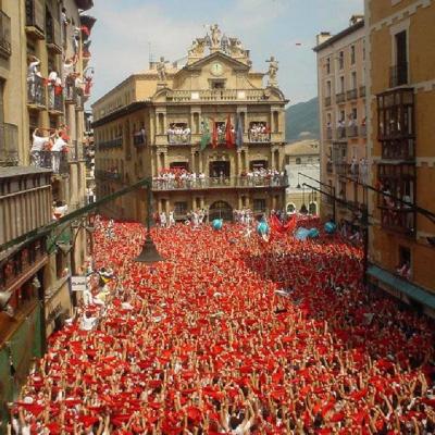 "Pamplona" Bull Running Festival Kicks Off with a Grand Celebration in Spain