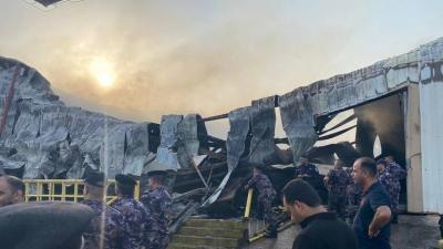 Title: Jordan: Control of Fire at Flammable Materials Warehouse in Aqaba (Video)