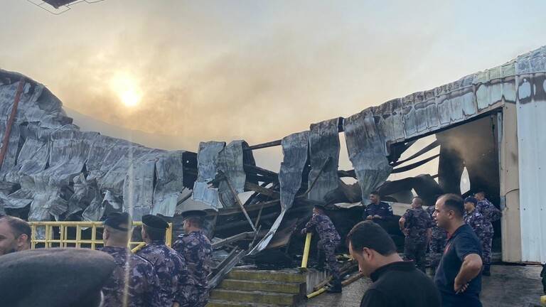 Title: Jordan: Control of Fire at Flammable Materials Warehouse in Aqaba (Video)