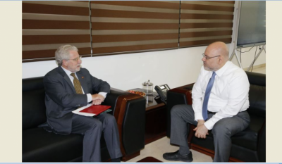 White Discusses Ways to Support the Health Sector with the Spanish Ambassador