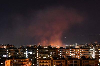 Israeli Airstrikes on the Surroundings of Syrian Capital Damascus