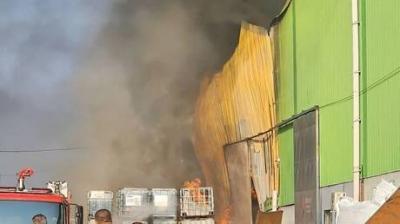 Turkey: Massive Fire in Plastic Processing Factory