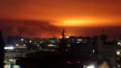 Video - Flames Erupt from Oil Sites in Syria