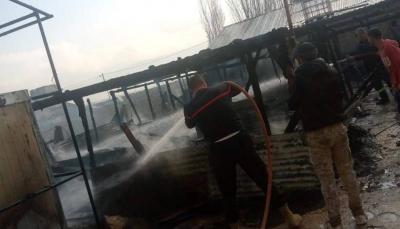 Title: 3 Injuries in Fire at Displaced Persons Camp in Zahle Plain