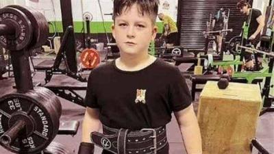 10-Year-Old Lifts 115 Kilograms: Meet the Little Legend