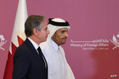 Title: Situation in Gaza Between Blinken and Qatari Foreign Minister