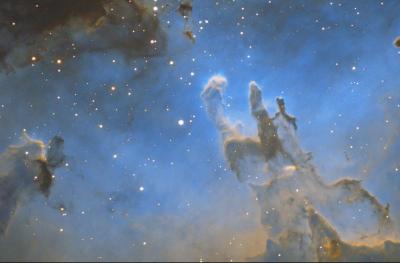 "Pillars of Creation" Through the Lens of an Emirati Observatory