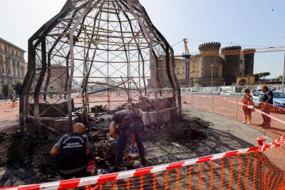 Destruction of a Copy of One of the Most Famous Works by Italian Artist Pistoletto