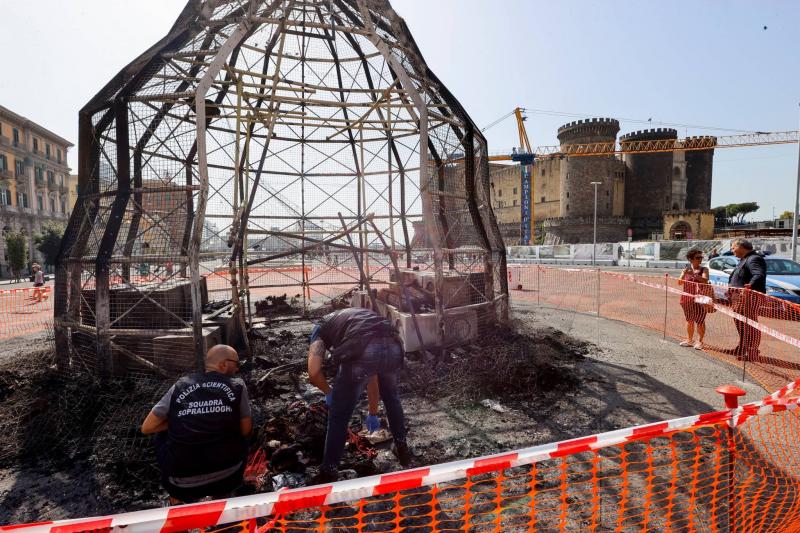 Destruction of a Copy of One of the Most Famous Works by Italian Artist Pistoletto