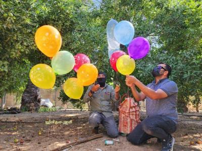 Balloons Ignite Fires in Gaza Border Settlements Coinciding with Netanyahu's Speech