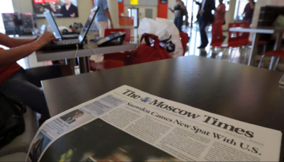 Russia Designates "Moscow Times" as a Foreign Agent
