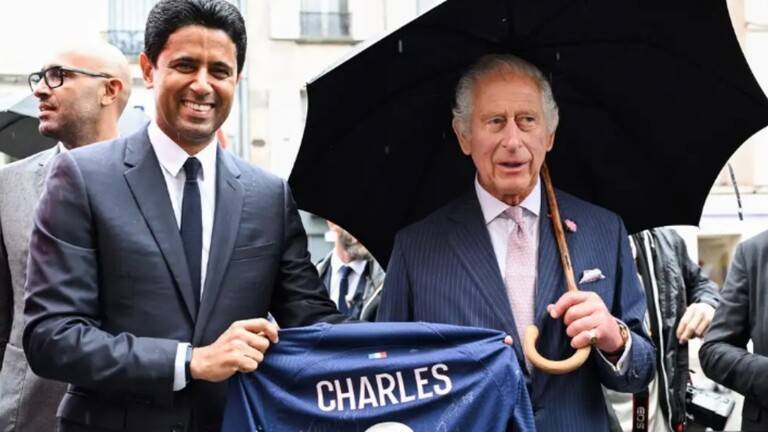 Video - King Charles Visits Paris Saint-Germain