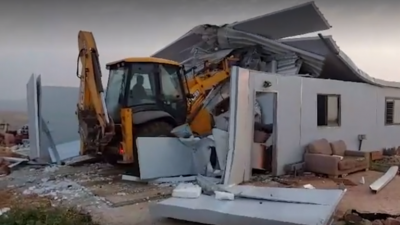 Rare Event: Israeli Authorities Evacuate "Illegal" Outpost East of Ramallah