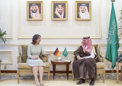 Saudi Foreign Minister Meets German Counterpart in Jeddah