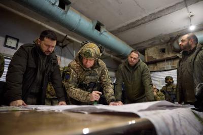 Zelensky Visits Troops on the Northeastern Front