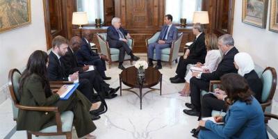 Syrian President Discusses Refugee Return with UN Official