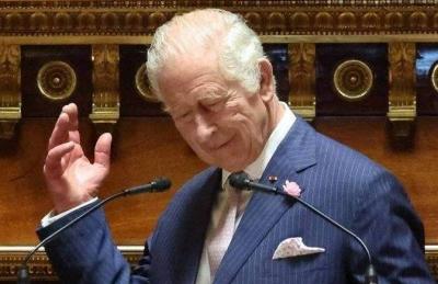 For the First Time: King of Britain Delivers a Speech to the French Parliament in French