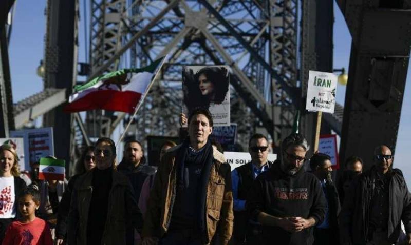 Trudeau Joins Demonstrations Supporting the Iranian Uprising
