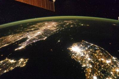 Nighttime Satellite Image of Cairo