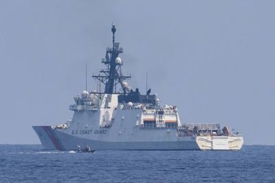 US Navy: Coast Guard Ship Transits Taiwan Strait
