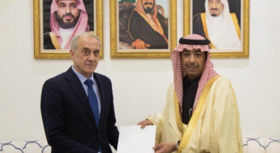 Saudi Arabia Receives Credentials of Syrian Ambassador Ayman Sosan