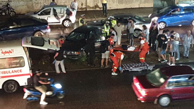Injury in Traffic Accident at Eliya Intersection in Sidon
