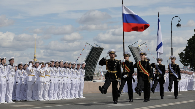 Putin Attends Naval Parade with African Leaders