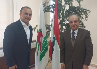 Minister Klass Welcomes Al-Najma Club President Mazen Zaanni