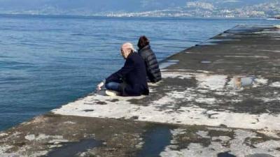 Jumblatt at the Corniche