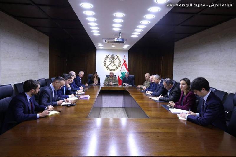 # French Delegation Meets Army Commander and Emphasizes the Importance of the Military Institution
