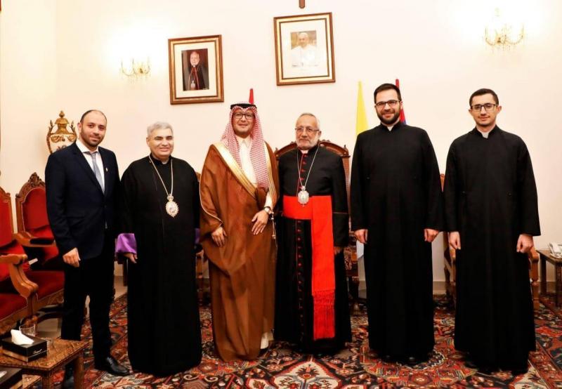 Bukhari Meets Patriarch Menasayan: Committed to Lebanon's Stability