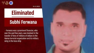 Israel Announces Assassination of Money Changer Involved with Hamas