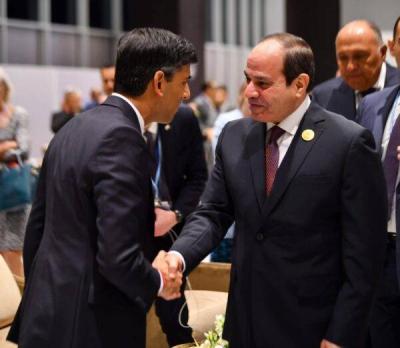 Sunak and Sisi Agree on Avoiding Conflict and Express Condolences to Abbas for Gaza Victims