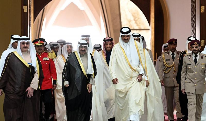 Title: Kuwaiti Emir Visits Qatar and Statement Calls for an End to the War in Gaza