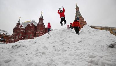 Snow Unseen in Moscow for 63 Years