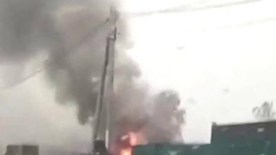 Fire Injures Two at Fuel Station North of Moscow